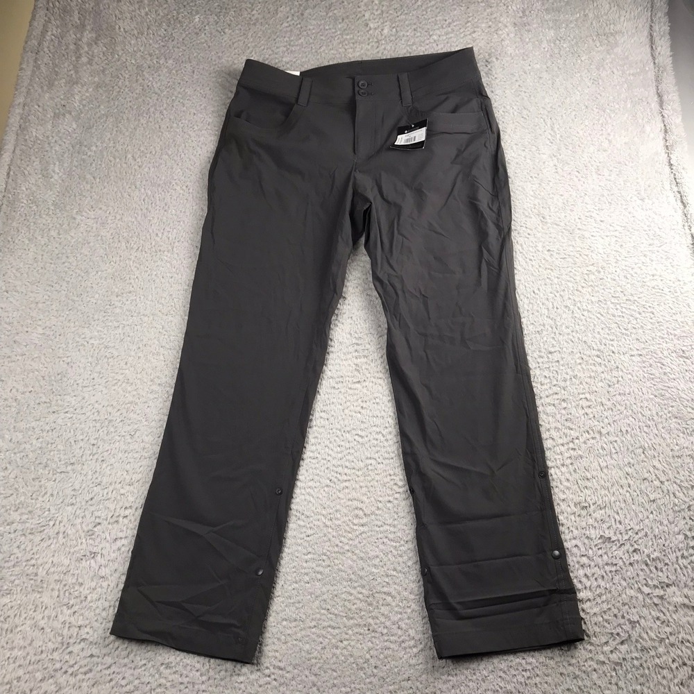 Eddie Bauer Sightscape Horizon Convertible Pants Womens 10P Grey Hiking NEW NWT